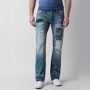 Cult of Individuality Rebel Straight Selvedge Hand Crafted Jeans Hybrid Wash